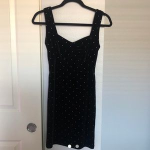 black velvet dress